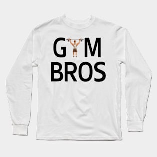 gym bros black Long Sleeve T-Shirt